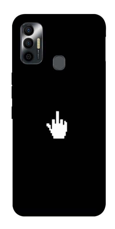 Чохол itsPrint Cursor для TECNO Spark 7, black, купити оптом з доставкою