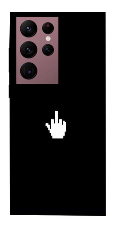 Чехол itsPrint Cursor для Samsung Galaxy S22 Ultra, black, купить оптом с доставкой