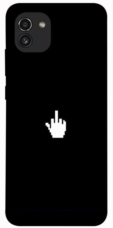 Чохол itsPrint Cursor для Samsung Galaxy A03, black, купити оптом з доставкою