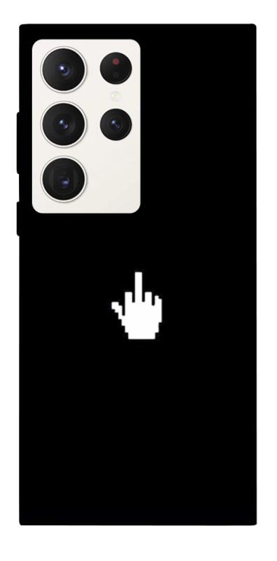 Чехол itsPrint Cursor для Samsung Galaxy S23 Ultra, black, купить оптом с доставкой