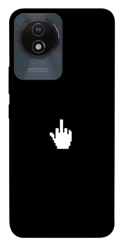 Чехол itsPrint Cursor для Vivo Y02, black, купить оптом с доставкой