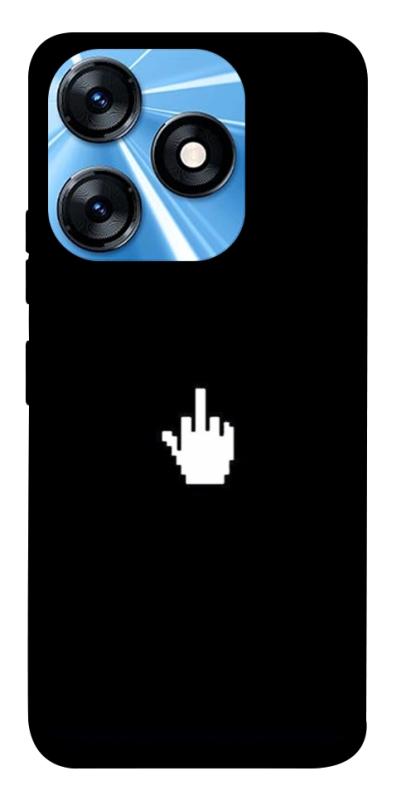 Чохол itsPrint Cursor для TECNO Spark 10 Pro, black, купити оптом з доставкою
