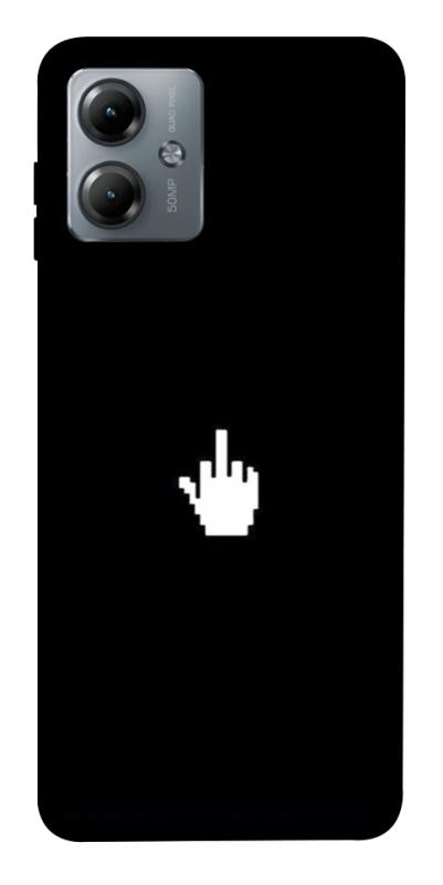Чехол itsPrint Cursor для Motorola Moto G14, black, купить оптом с доставкой