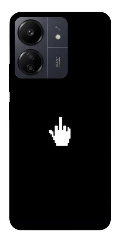 Чехол itsPrint Cursor для Xiaomi Redmi 13C, black, купить оптом с доставкой