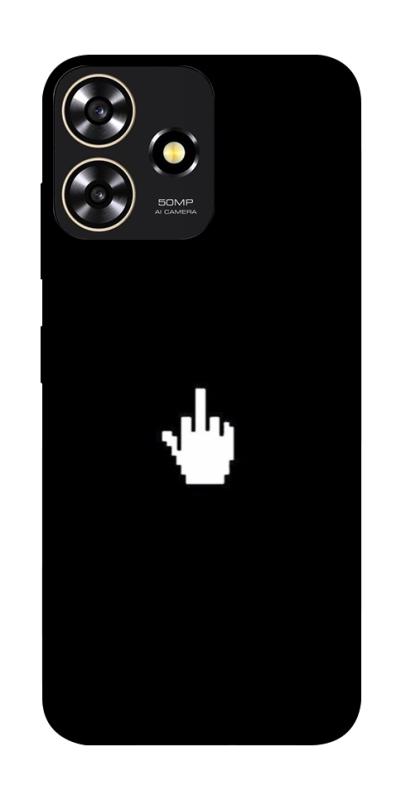 Чехол itsPrint Cursor для ZTE Blade A73 4G, black, купить оптом с доставкой
