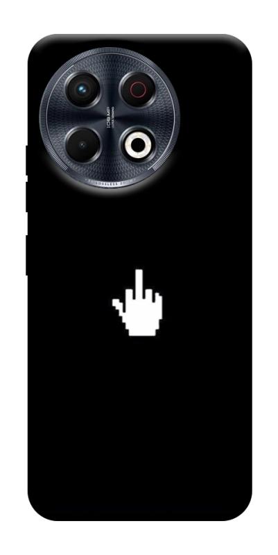 Чохол itsPrint Cursor для TECNO Spark 30 Pro (KL7), black, купити оптом з доставкою