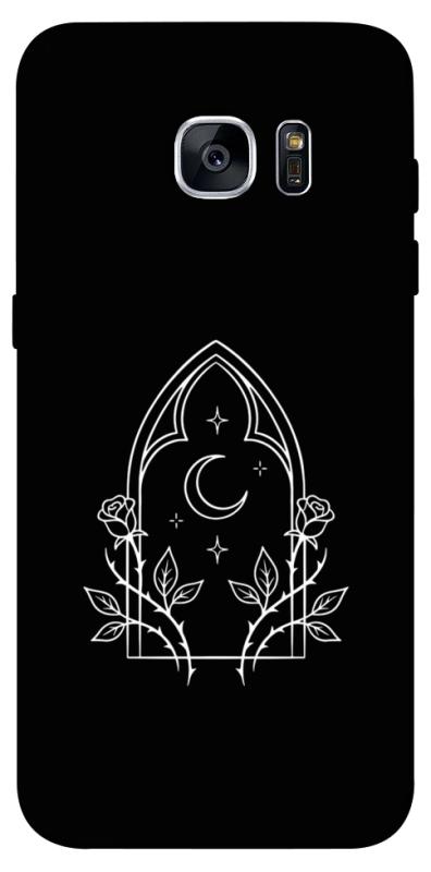 Чохол itsPrint Gothic roses для Samsung G935F Galaxy S7 Edge, black, купити оптом з доставкою