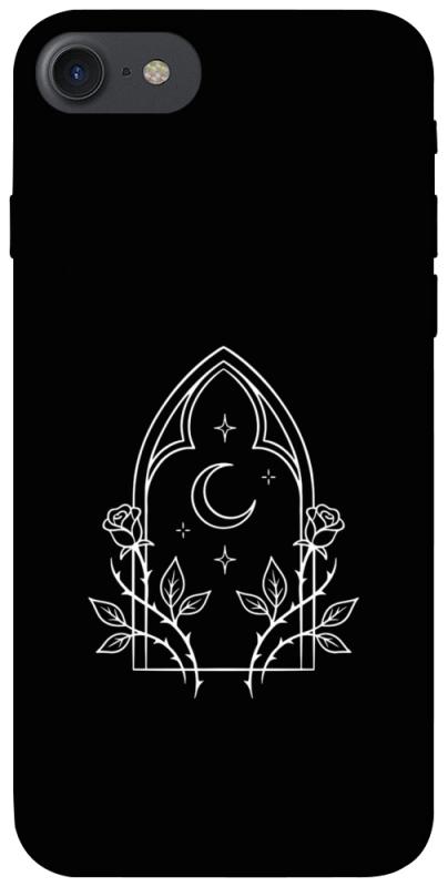 Чохол itsPrint Gothic roses для Apple iPhone 7 / 8 (4.7"), black, купити оптом з доставкою