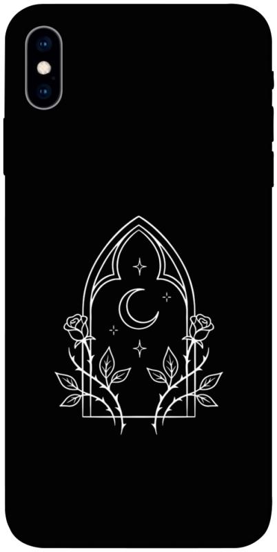 Чехол itsPrint Gothic roses для Apple iPhone X (5.8"), black, купить оптом с доставкой