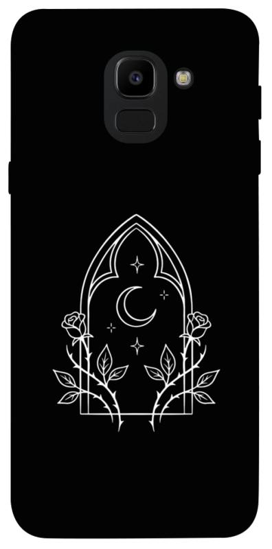 Чохол itsPrint Gothic roses для Samsung J600F Galaxy J6 (2018), black, купити оптом з доставкою