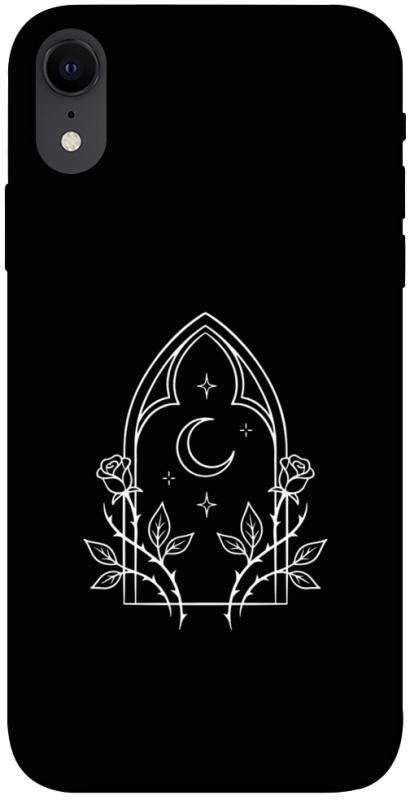 Чехол itsPrint Gothic roses для Apple iPhone XR (6.1"), black, купить оптом с доставкой