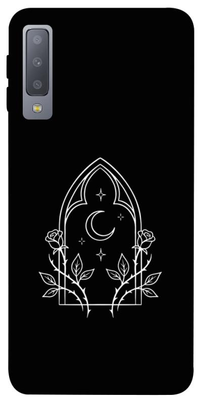Чохол itsPrint Gothic roses для Samsung A750 Galaxy A7 (2018), black, купити оптом з доставкою