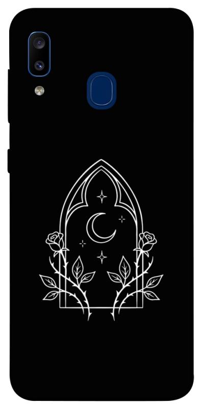 Чохол itsPrint Gothic roses для Samsung Galaxy A20 / A30, black, купити оптом з доставкою