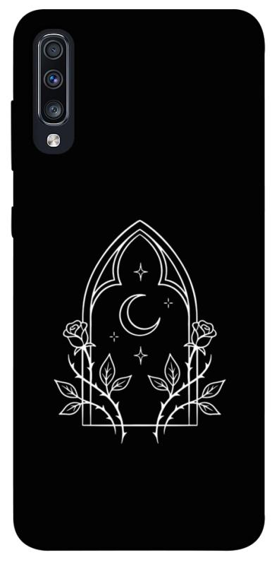 Чехол itsPrint Gothic roses для Samsung Galaxy A70 (A705F), black, купить оптом с доставкой