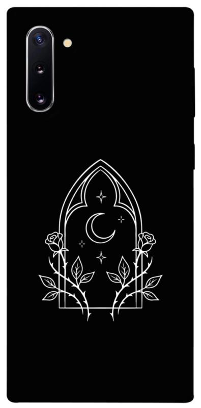 Чехол itsPrint Gothic roses для Samsung Galaxy Note 10, black, купить оптом с доставкой
