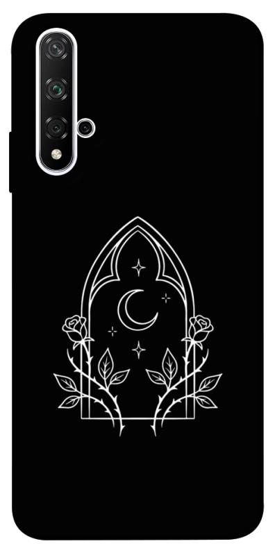 Чехол itsPrint Gothic roses для Huawei Honor 20 / Nova 5T, black, купить оптом с доставкой