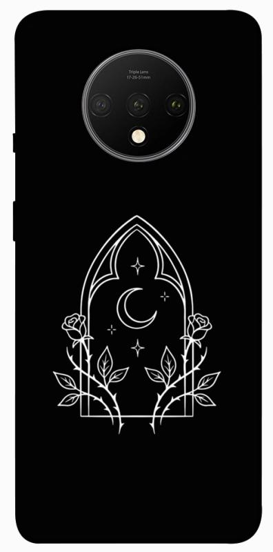 Чохол itsPrint Gothic roses для OnePlus 7T, black, купити оптом з доставкою