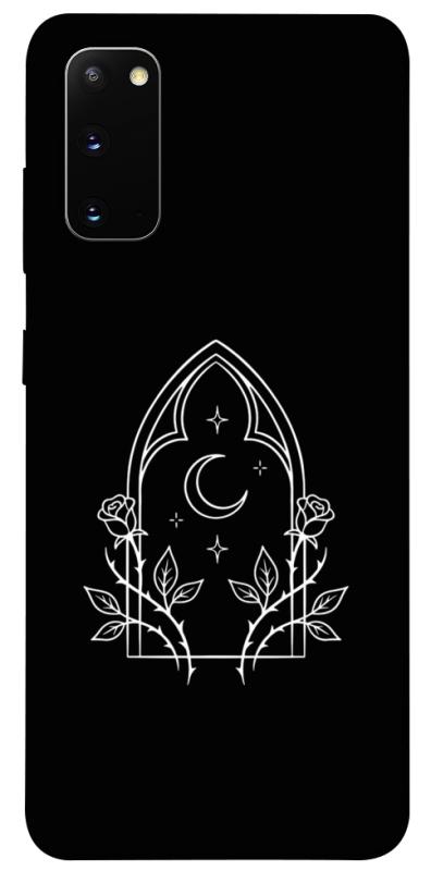 Чохол itsPrint Gothic roses для Samsung Galaxy S20, black, купити оптом з доставкою