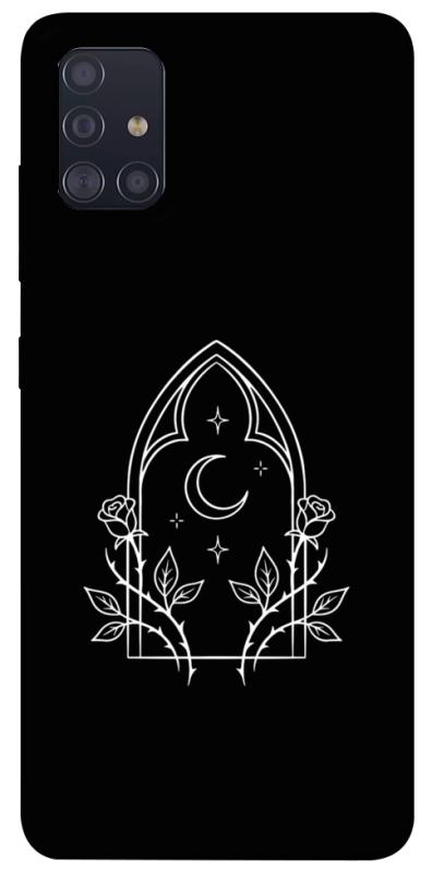 Чехол itsPrint Gothic roses для Samsung Galaxy A51, black, купить оптом с доставкой