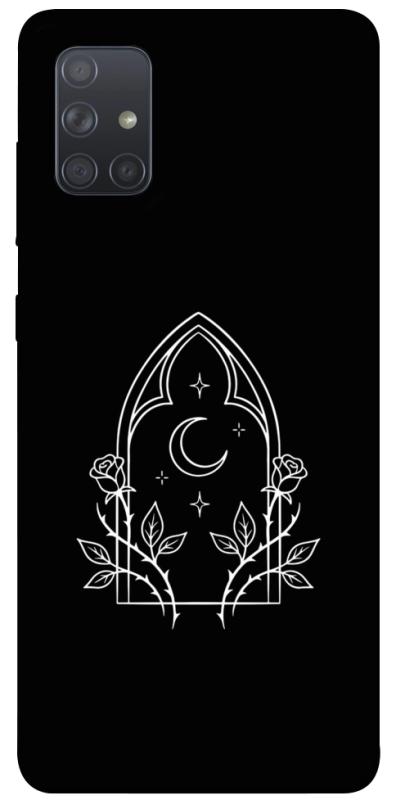 Чохол itsPrint Gothic roses для Samsung Galaxy A71, black, купити оптом з доставкою