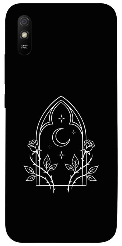 Чохол itsPrint Gothic roses для Xiaomi Redmi 9A, black, купити оптом з доставкою