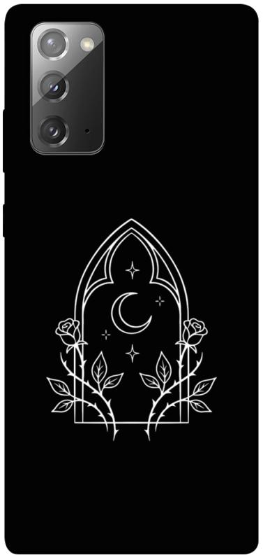 Чохол itsPrint Gothic roses для Samsung Galaxy Note 20, black, купити оптом з доставкою