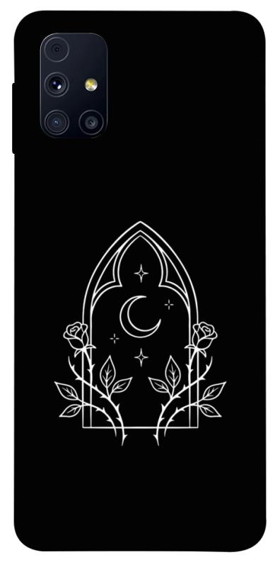 Чохол itsPrint Gothic roses для Samsung Galaxy M31s, black, купити оптом з доставкою