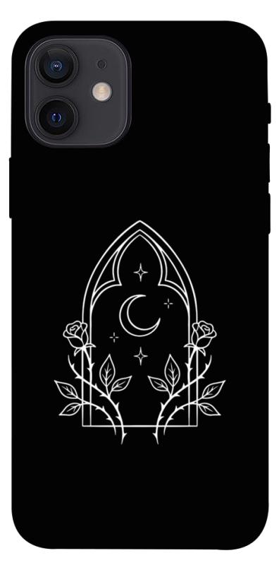 Чехол itsPrint Gothic roses для Apple iPhone 12 Pro (6.1"), black, купить оптом с доставкой
