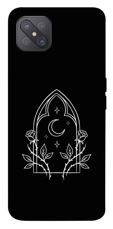 Чохол itsPrint Gothic roses для Oppo A92s, black, купити оптом з доставкою