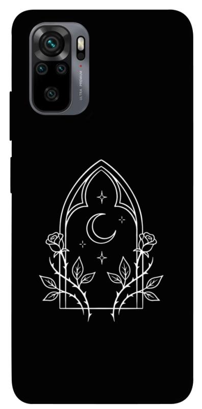 Чехол itsPrint Gothic roses для Xiaomi Redmi Note 10 / Note 10s, black, купить оптом с доставкой
