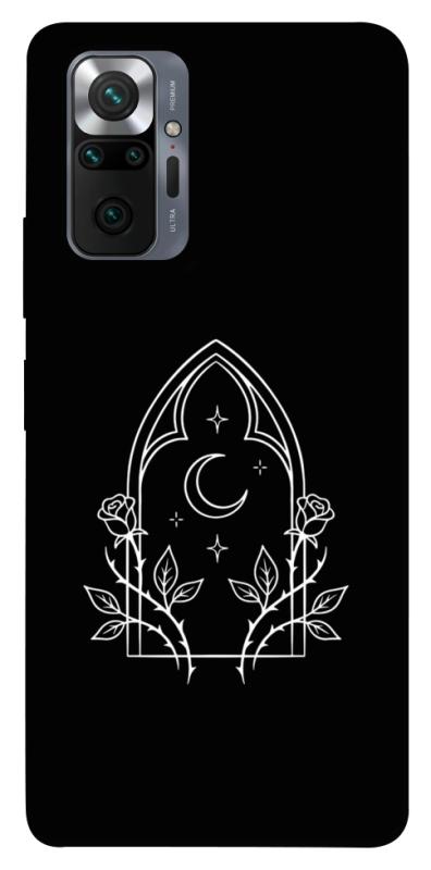 Чехол itsPrint Gothic roses для Xiaomi Redmi Note 10 Pro, black, купить оптом с доставкой