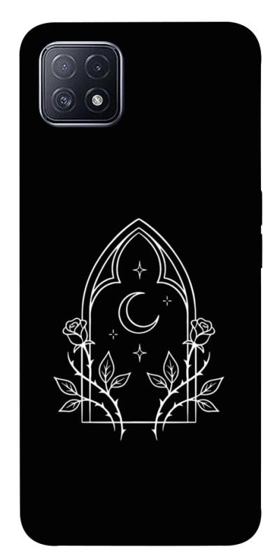 Чехол itsPrint Gothic roses для Oppo A73, black, купить оптом с доставкой