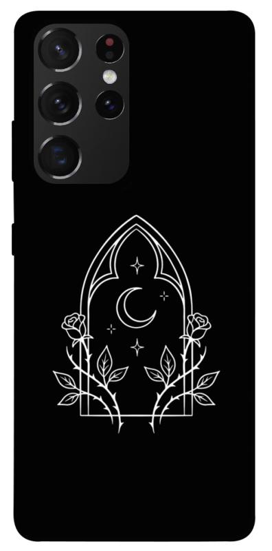 Чехол itsPrint Gothic roses для Samsung Galaxy S21 Ultra, black, купить оптом с доставкой