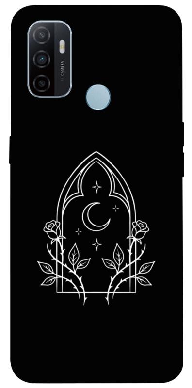 Чехол itsPrint Gothic roses для Oppo A53 / A32 / A33, black, купить оптом с доставкой
