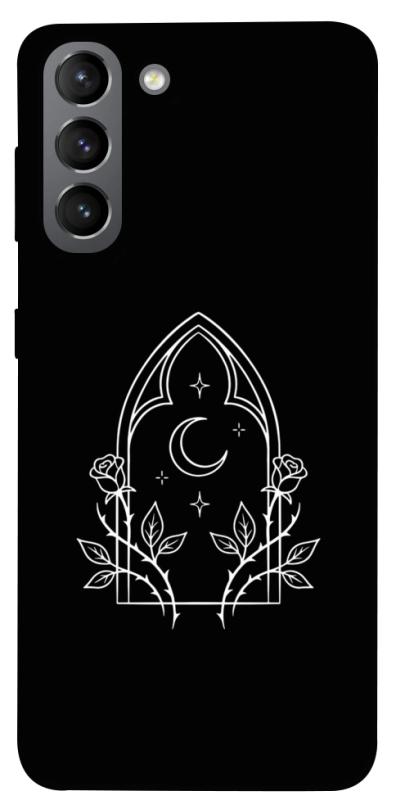 Чохол itsPrint Gothic roses для Samsung Galaxy S21, black, купити оптом з доставкою