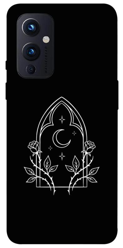 Чехол itsPrint Gothic roses для OnePlus 9, black, купить оптом с доставкой
