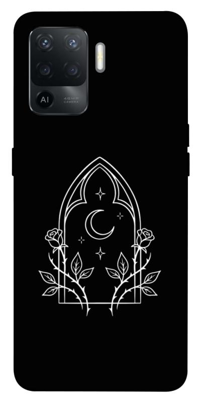 Чохол itsPrint Gothic roses для Oppo Reno 5 Lite, black, купити оптом з доставкою