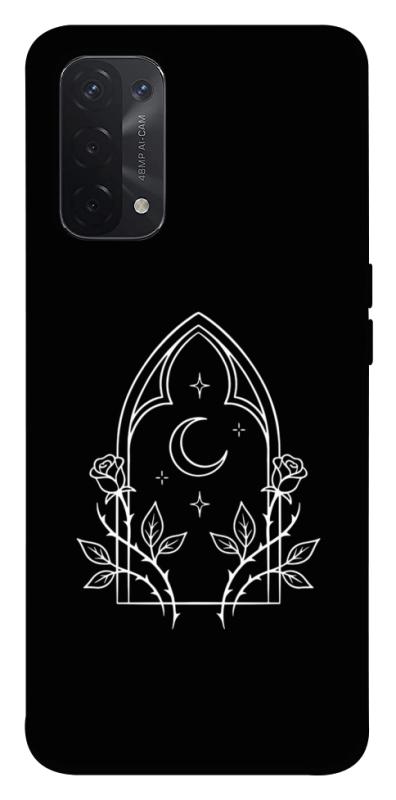 Чохол itsPrint Gothic roses для Oppo A54 4G, black, купити оптом з доставкою
