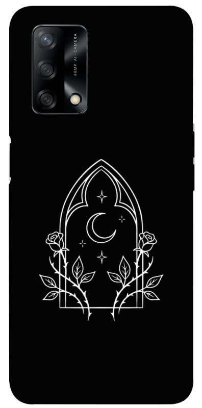Чохол itsPrint Gothic roses для Oppo A74 4G, black, купити оптом з доставкою