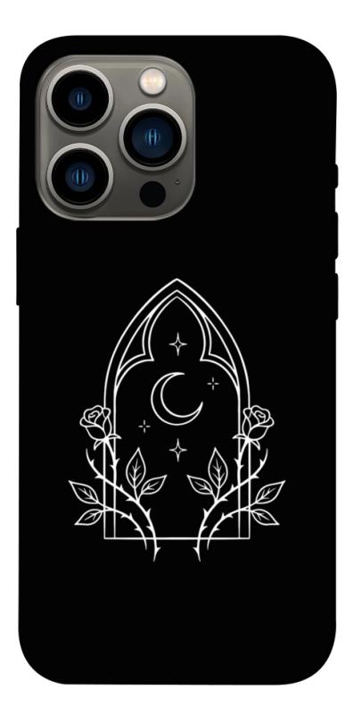 Чохол itsPrint Gothic roses для Apple iPhone 13 Pro (6.1"), black, купити оптом з доставкою