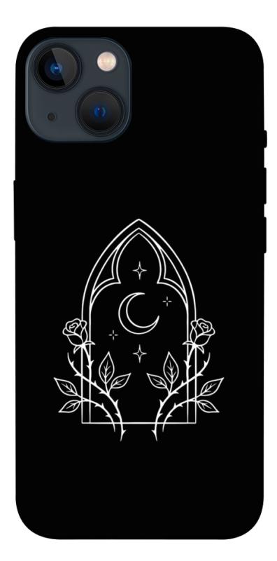 Чехол itsPrint Gothic roses для Apple iPhone 13 (6.1"), black, купить оптом с доставкой