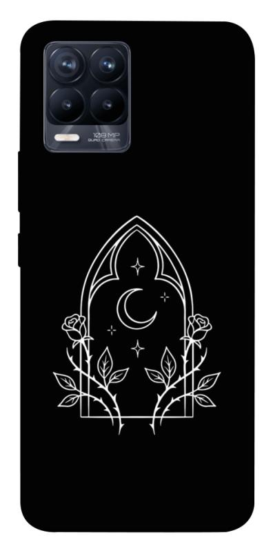Чохол itsPrint Gothic roses для Realme 8, black, купити оптом з доставкою