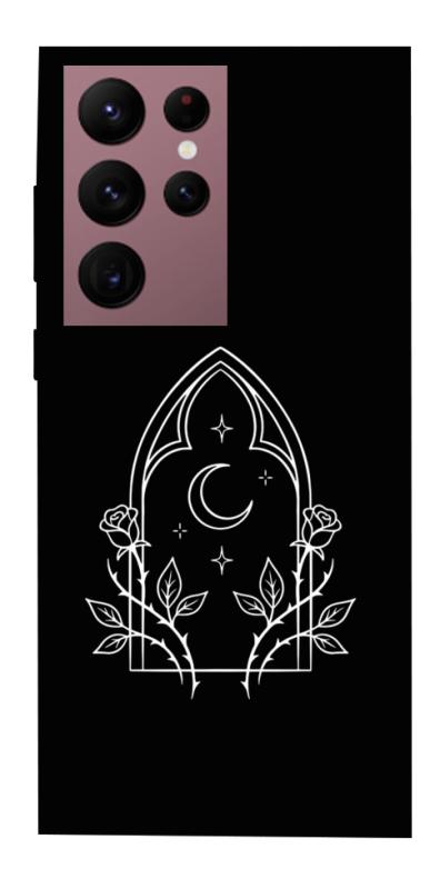 Чехол itsPrint Gothic roses для Samsung Galaxy S22 Ultra, black, купить оптом с доставкой