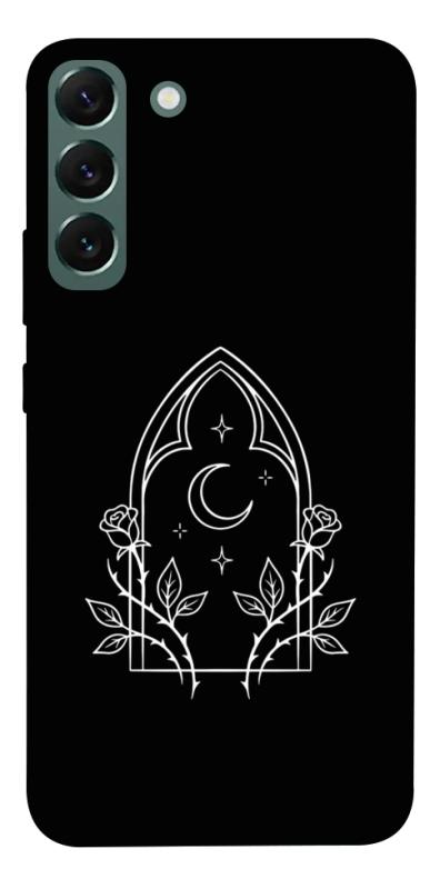 Чехол itsPrint Gothic roses для Samsung Galaxy S22+, black, купить оптом с доставкой