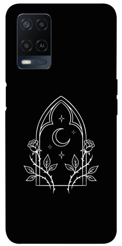 Чохол itsPrint Gothic roses для Oppo A16s / A16, black, купити оптом з доставкою