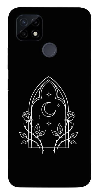 Чохол itsPrint Gothic roses для Realme C21Y, black, купити оптом з доставкою