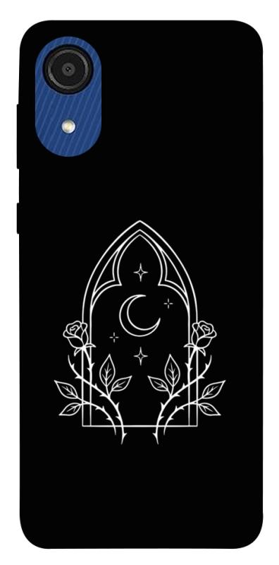 Чехол itsPrint Gothic roses для Samsung Galaxy A03 Core, black, купить оптом с доставкой