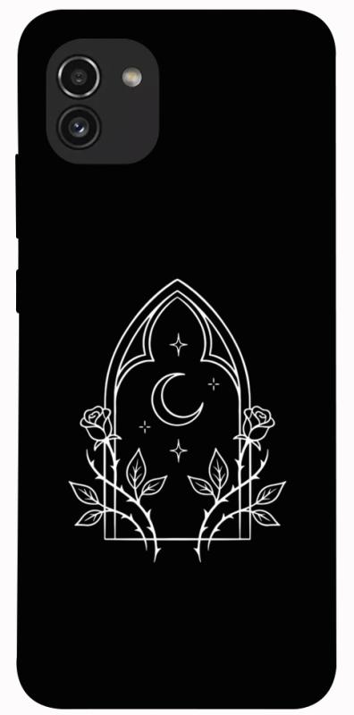 Чохол itsPrint Gothic roses для Samsung Galaxy A03, black, купити оптом з доставкою