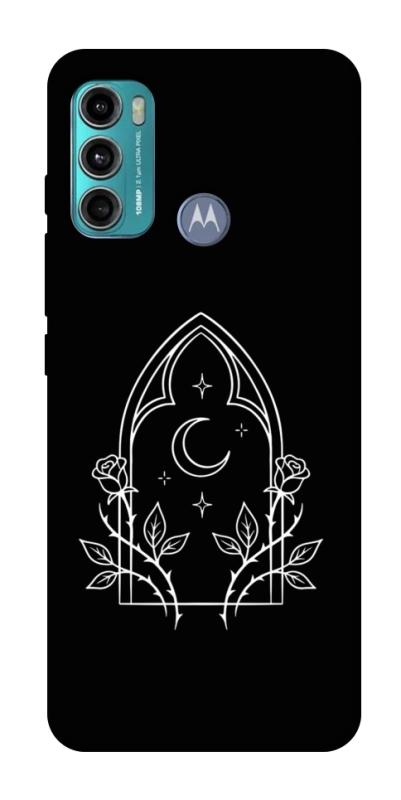 Чохол itsPrint Gothic roses для Motorola Moto G60, black, купити оптом з доставкою
