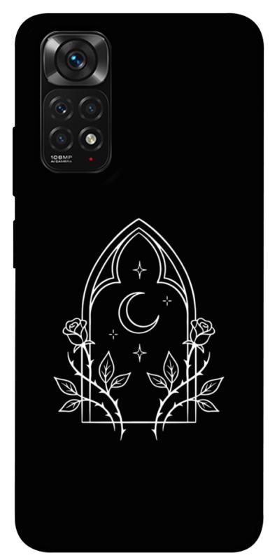 Чехол itsPrint Gothic roses для Xiaomi Redmi Note 11 (Global) / Note 11S, black, купить оптом с доставкой